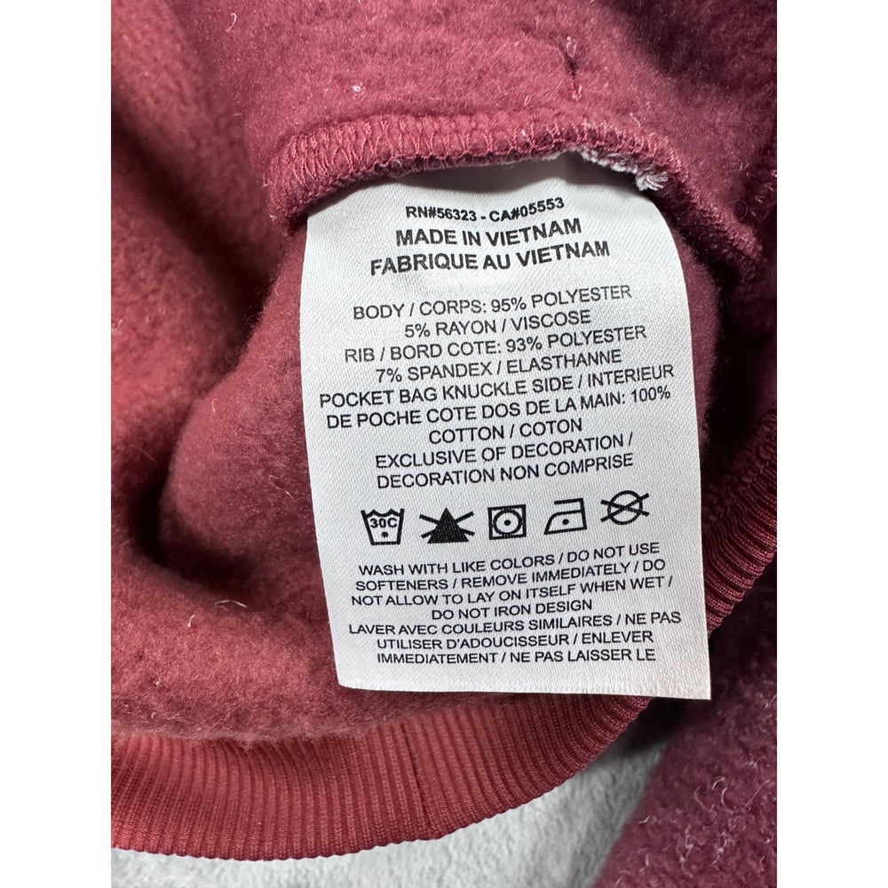 Nike Womens Funnel Neck Fleece Pullover Sweatshirt Rose Pink XS RN56323 - Picture 7 of 9